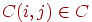 C(i, j) in  C
