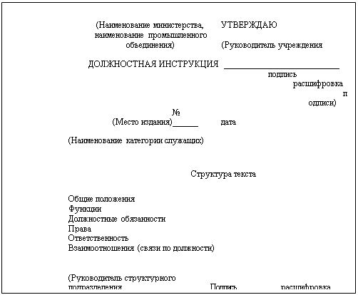 Инструкция пример 8 класс