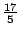 $frac{17}{5}$