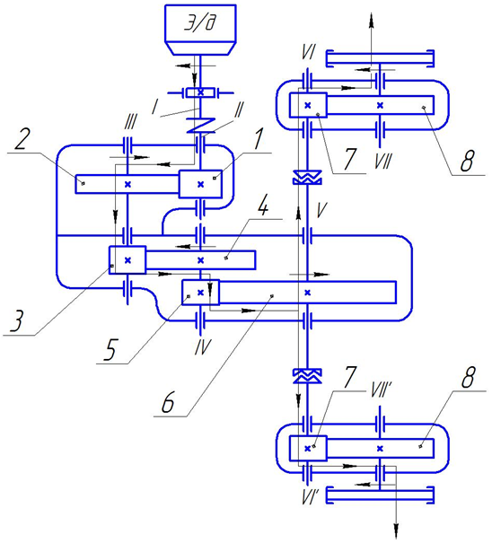 Начертить кинематическую схему