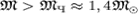 ${mathfrak M}>{mathfrak M}_�approx 1,4 {mathfrak M}_odot$