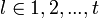 l in {1,2,...,t}