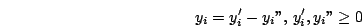 egin{displaymath}y_{i}=y_{i}