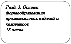 Скругленный прямоугольник: Разд. 3. Основы формообразования промышленных изделий и комплексов
18 часов