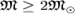 ${mathfrak M}ge 2 {mathfrak M}_odot$
