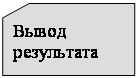 Блок-схема: карточка: Вывод результата