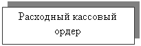 Подпись: Расходный кассовый ордер