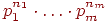 ��������: {mathstrut p}_1^{n_1}cdotldotscdot {mathstrut p}_m^{n_m}