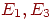 ��������: E_{1},E_{3}