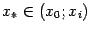 $ x_*in(x_0;x_i)$