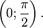 left (0; frac{pi}{2}ight).