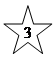 5-конечная звезда: 3