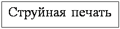 Подпись: Струйная печать
