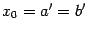 $ x_0=a