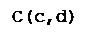 �������: C(c,d)