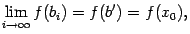 $displaystyle lim_{i	oinfty}f(b_i)=f(b