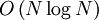 Oleft(Nlog{N}ight)