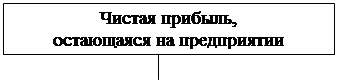 Подпись: Чистая прибыль,
остающаяся на предприятии