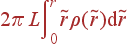 2pi Lintlimits_0^r 	ilde{r}ho(	ilde{r}){m d}	ilde{r}