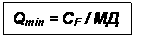 �������: Qmin = CF / ��
