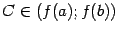 $ Cin(f(a);f(b))$