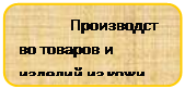 Скругленный прямоугольник: Производство товаров и изделий из кожи