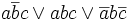 a overline{b} clor a b cloroverline{a} boverline{c}