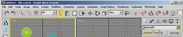 Рис. 2. Командная панель Command Panel