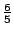 $frac{6}{5}$