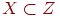 X subset mathbb{Z}