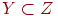Y subset mathbb{Z}