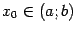 $ x_0in(a;b)$